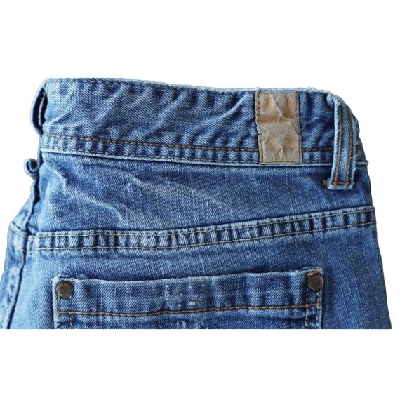 Maurices Jeans Womens Size 11 / 12 Short Molli Flare Frayed Distressed - Picture 10 of 16